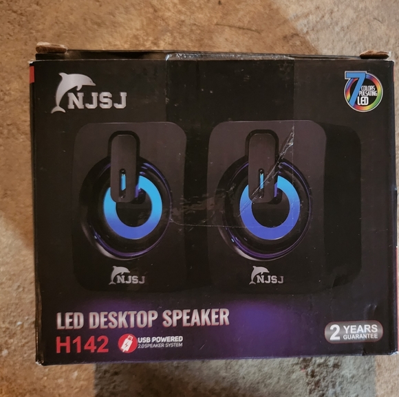 NJSJ Led Desktop Speakers - Picture 4 of 5